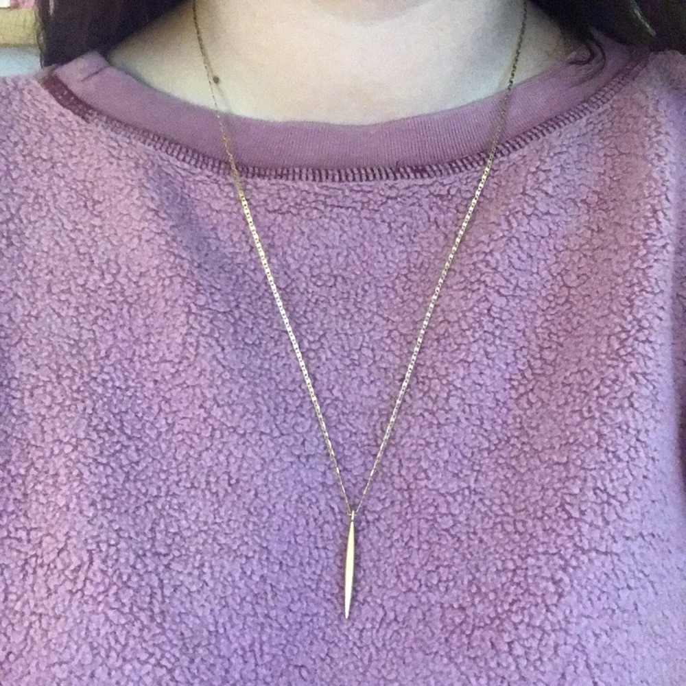 Gold Pennant Necklace